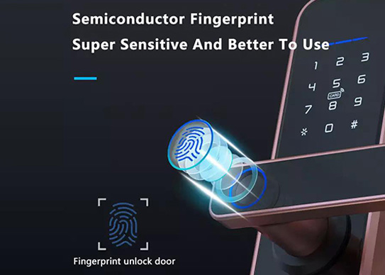 Bluetooth Smart Digitální zámek dveří Nouzové odemknutí